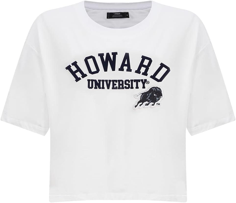 imagePro Standard NCAA Womens Womens College Classic Essentials Cotton Short Sleeve Boxy TeeWhite