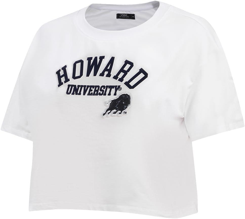 imagePro Standard NCAA Womens Womens College Classic Essentials Cotton Short Sleeve Boxy TeeWhite