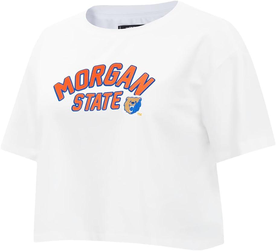 imagePro Standard NCAA Womens Womens College Classic Essentials Cotton Short Sleeve Boxy TeeWhite