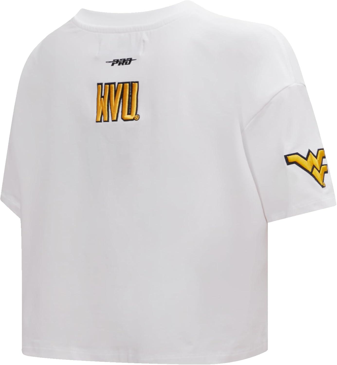 imagePro Standard NCAA Womens Womens College Classic Essentials Cotton Short Sleeve Boxy TeeWhite