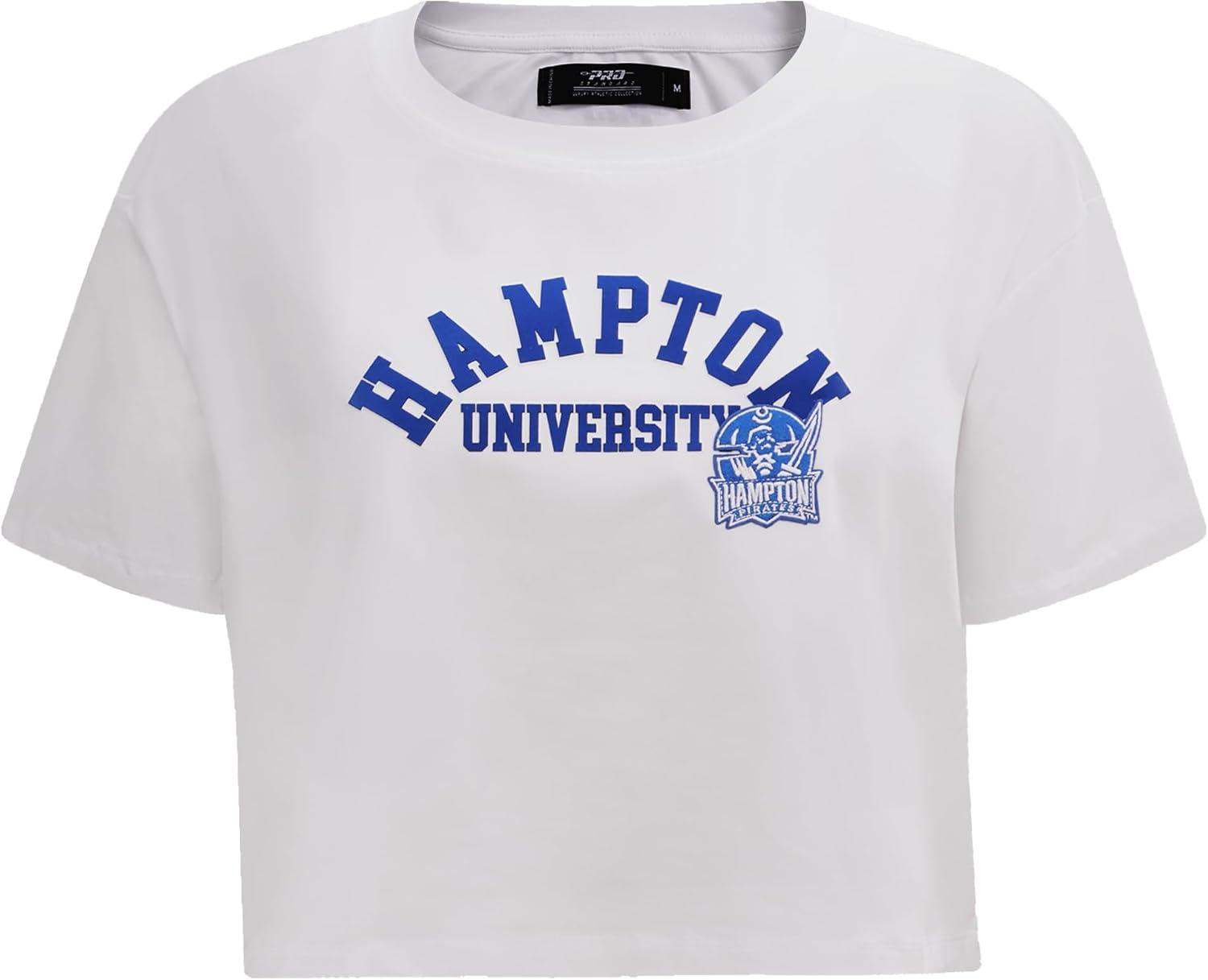 imagePro Standard NCAA Womens Womens College Classic Essentials Cotton Short Sleeve Boxy TeeWhite