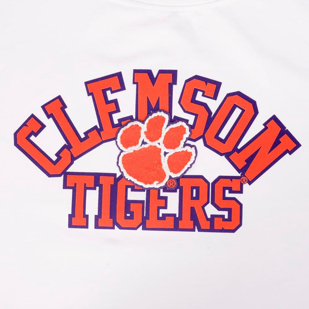 imagePro Standard NCAA Womens Womens College Classic Essentials Cotton Short Sleeve Boxy TeeWhite