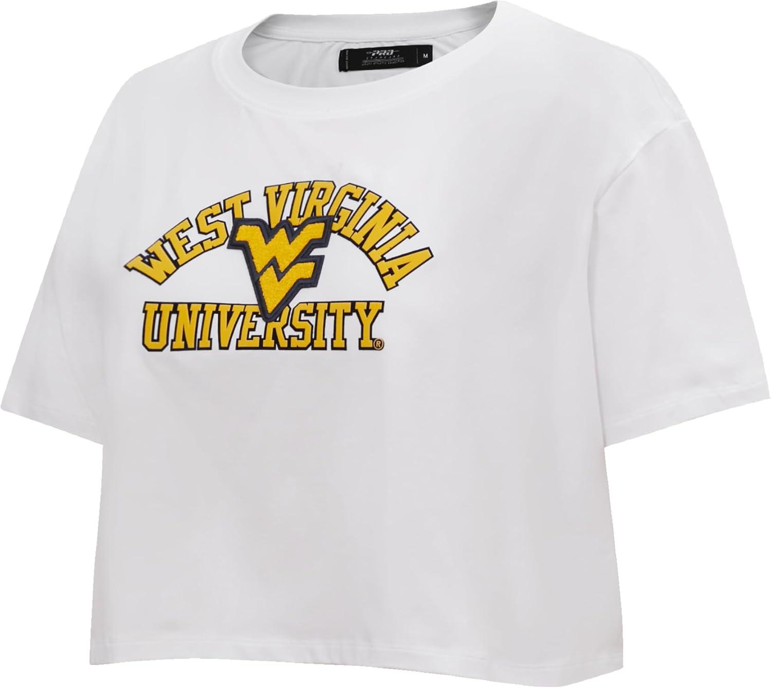 imagePro Standard NCAA Womens Womens College Classic Essentials Cotton Short Sleeve Boxy TeeWhite