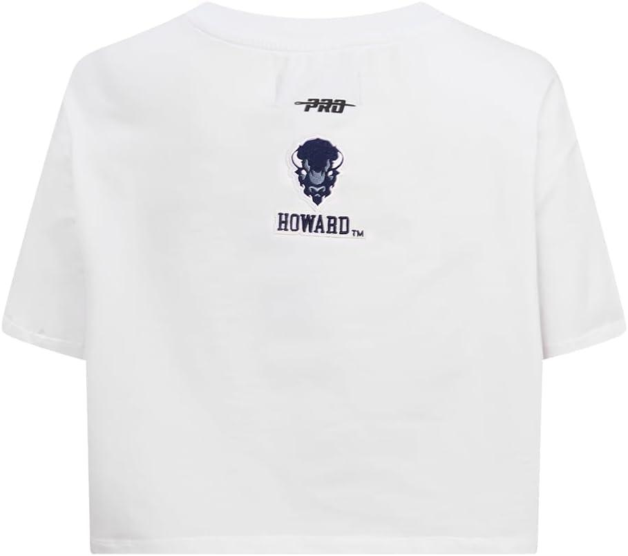 imagePro Standard NCAA Womens Womens College Classic Essentials Cotton Short Sleeve Boxy TeeWhite