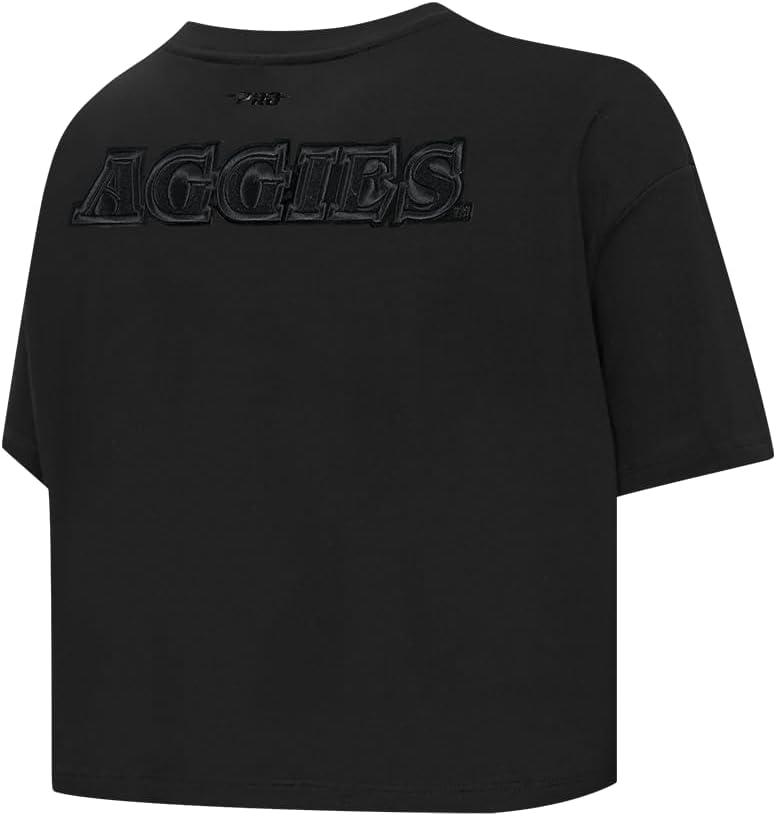 imagePro Standard NCAA Womens Womens College Classic Triple Black Cotton Short Sleeve Boxy TeeBlack