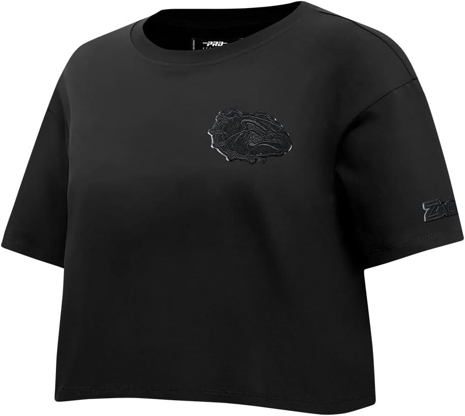 imagePro Standard NCAA Womens Womens College Classic Triple Black Cotton Short Sleeve Boxy TeeBlack
