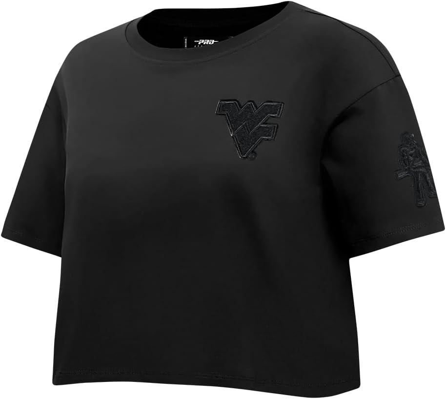 imagePro Standard NCAA Womens Womens College Classic Triple Black Cotton Short Sleeve Boxy TeeBlack
