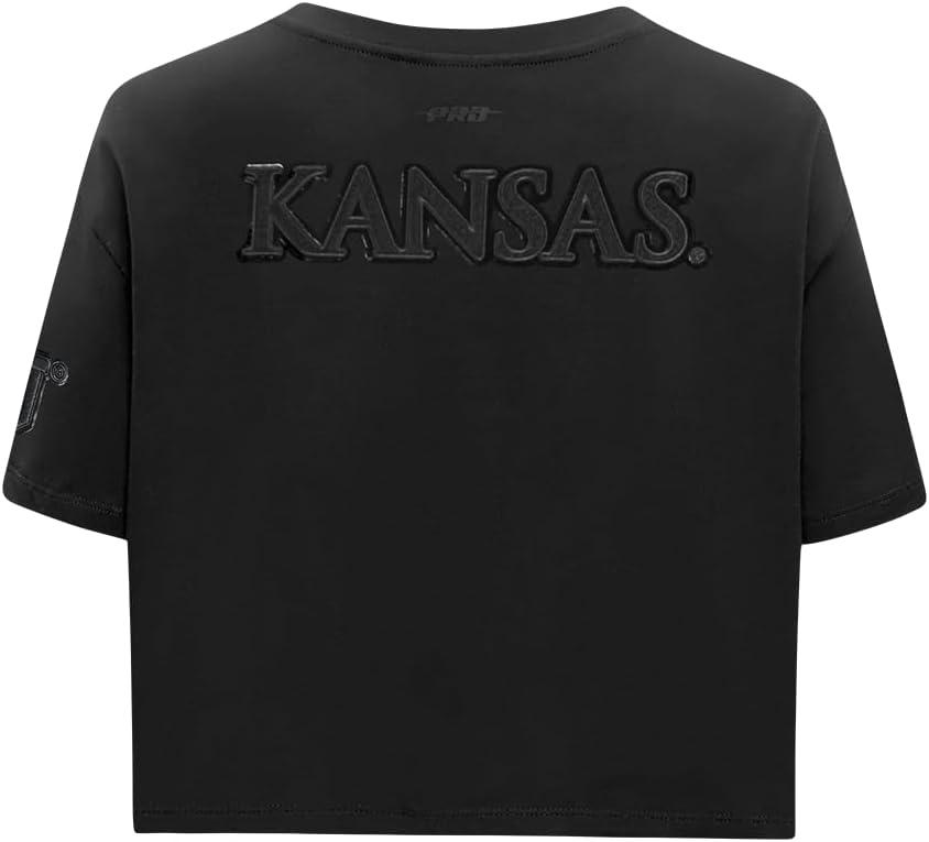 imagePro Standard NCAA Womens Womens College Classic Triple Black Cotton Short Sleeve Boxy TeeBlack