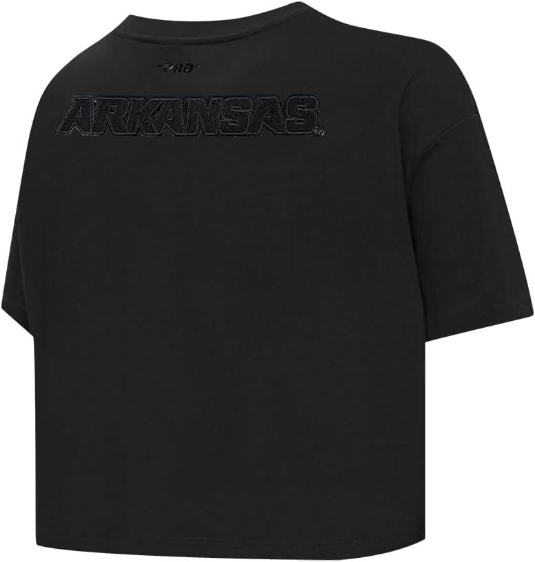 imagePro Standard NCAA Womens Womens College Classic Triple Black Cotton Short Sleeve Boxy TeeBlack