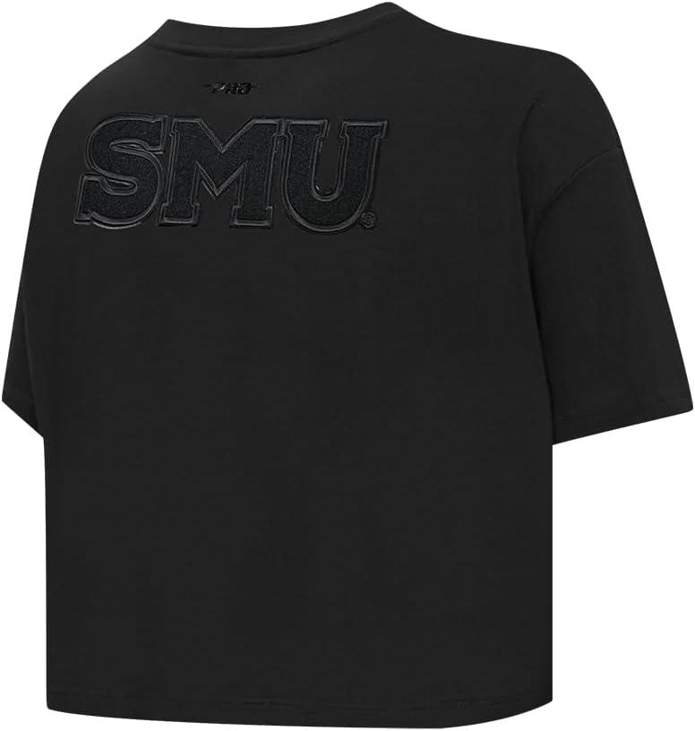 imagePro Standard NCAA Womens Womens College Classic Triple Black Cotton Short Sleeve Boxy TeeBlack