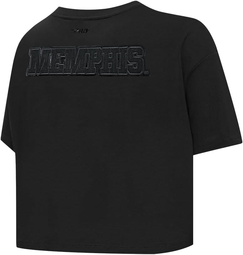 imagePro Standard NCAA Womens Womens College Classic Triple Black Cotton Short Sleeve Boxy TeeBlack