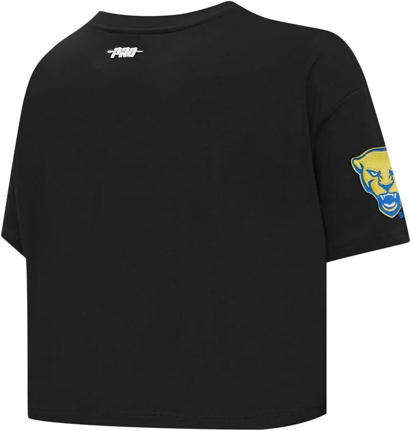 imagePro Standard NCAA Womens Womens College Jewels Cotton Short Sleeve Boxy TeeBlack