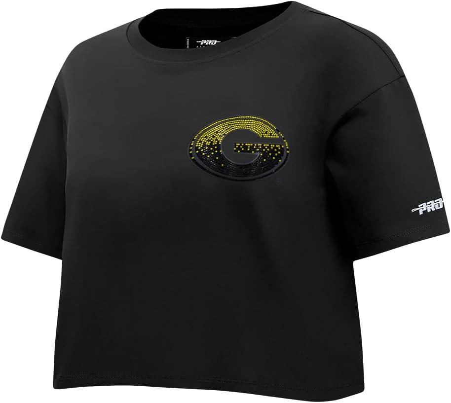 imagePro Standard NCAA Womens Womens College Jewels Cotton Short Sleeve Boxy TeeBlack
