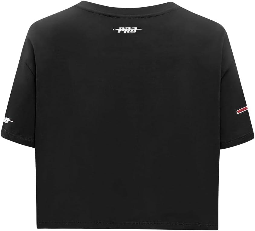 imagePro Standard NCAA Womens Womens College Jewels Cotton Short Sleeve Boxy TeeBlack