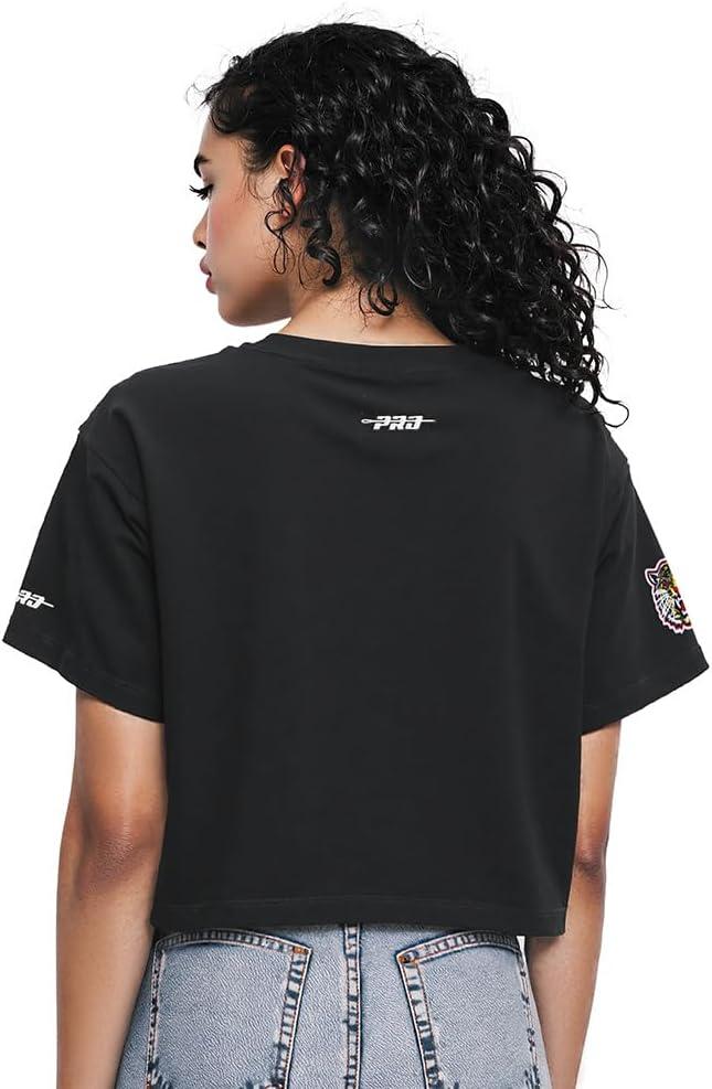 imagePro Standard NCAA Womens Womens College Jewels Cotton Short Sleeve Boxy TeeBlack