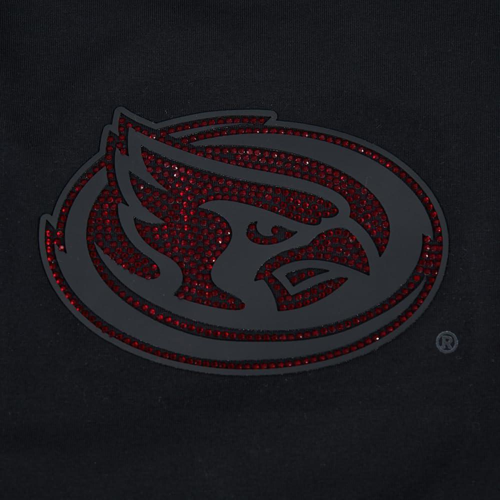 imagePro Standard NCAA Womens Womens College Jewels Cotton Short Sleeve Boxy TeeBlack