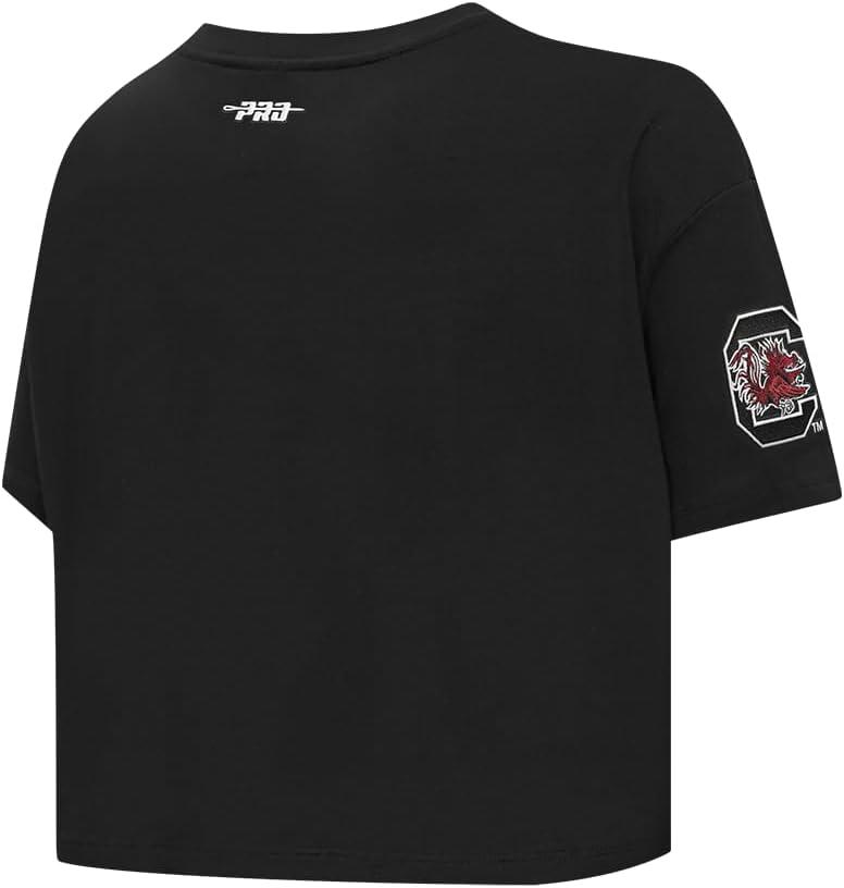 imagePro Standard NCAA Womens Womens College Jewels Cotton Short Sleeve Boxy TeeBlack
