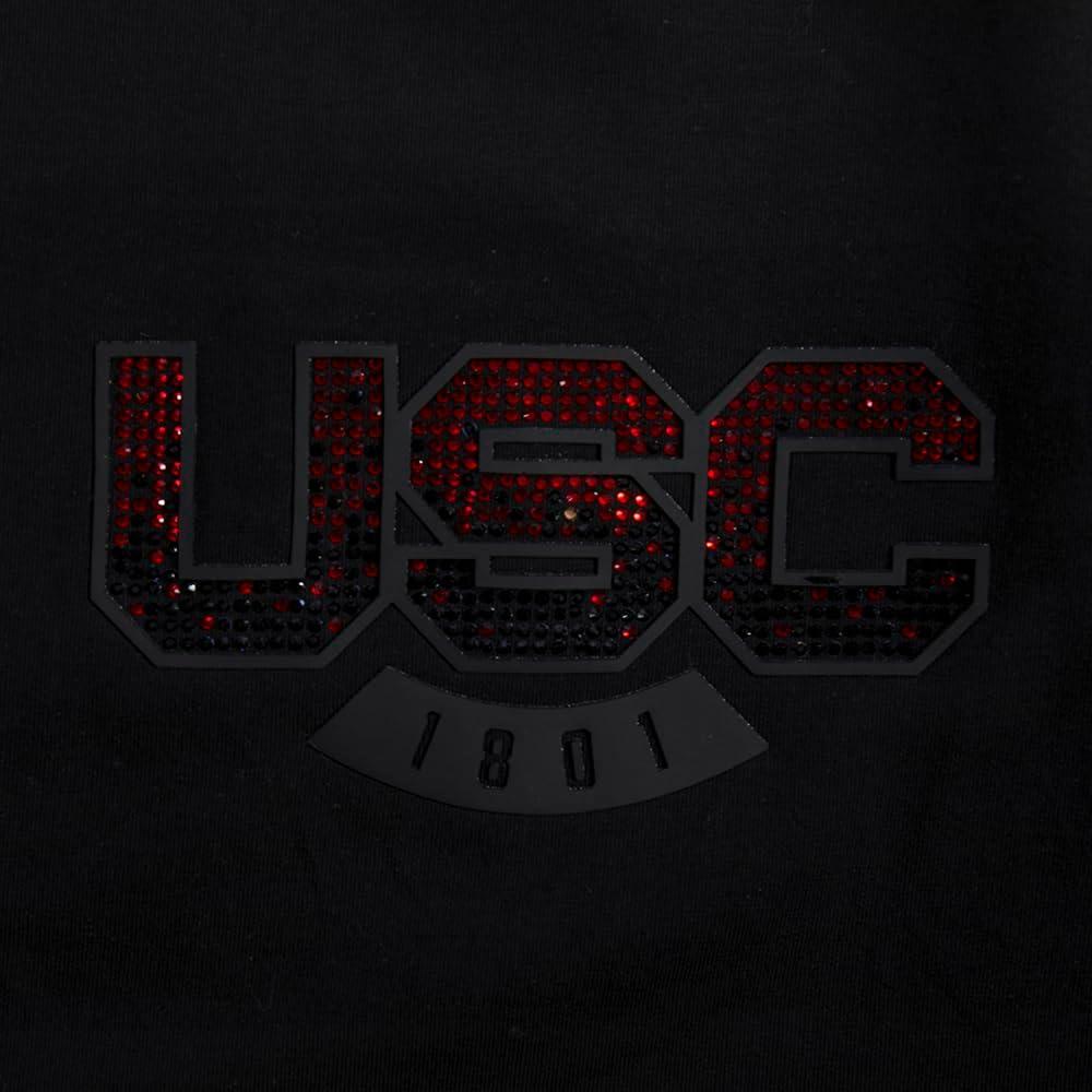 imagePro Standard NCAA Womens Womens College Jewels Cotton Short Sleeve Boxy TeeBlack