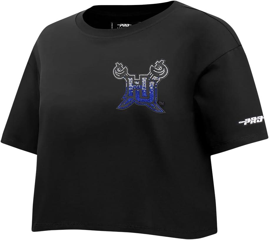 imagePro Standard NCAA Womens Womens College Jewels Cotton Short Sleeve Boxy TeeBlack