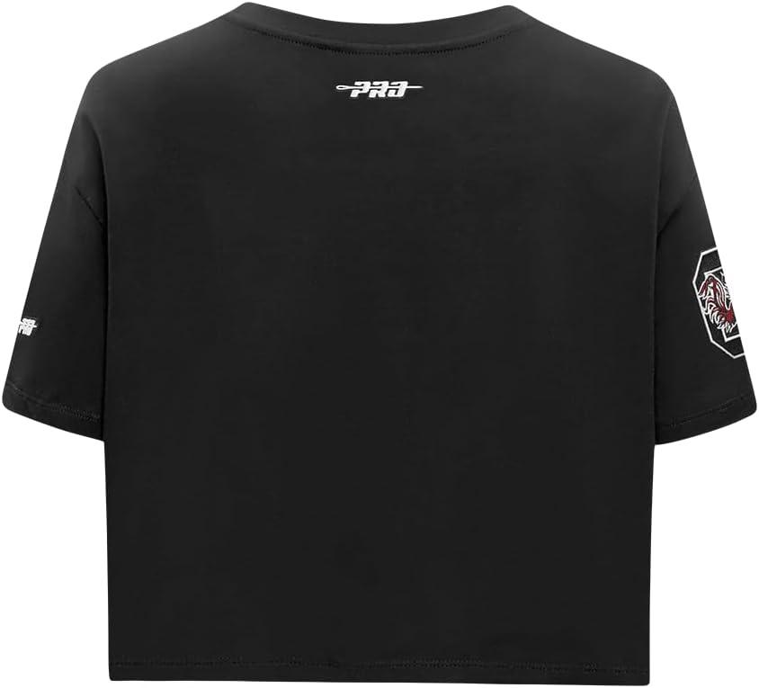 imagePro Standard NCAA Womens Womens College Jewels Cotton Short Sleeve Boxy TeeBlack