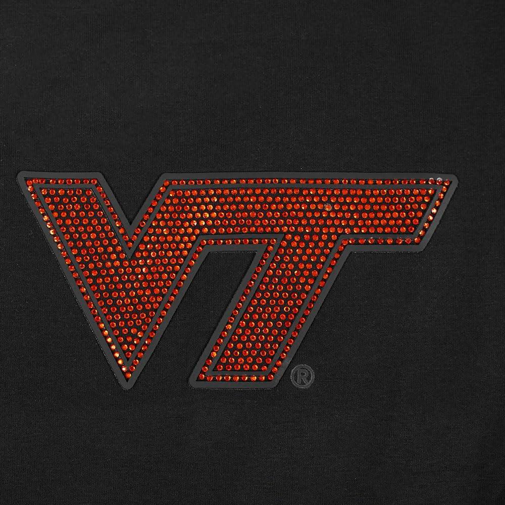 imagePro Standard NCAA Womens Womens College Jewels Cotton Short Sleeve Boxy TeeBlack