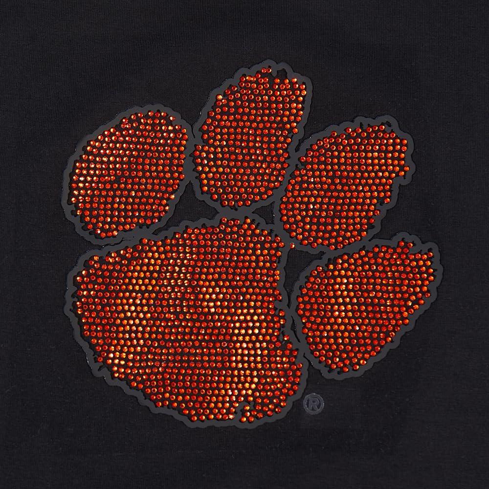 imagePro Standard NCAA Womens Womens College Jewels Cotton Short Sleeve Boxy TeeBlack