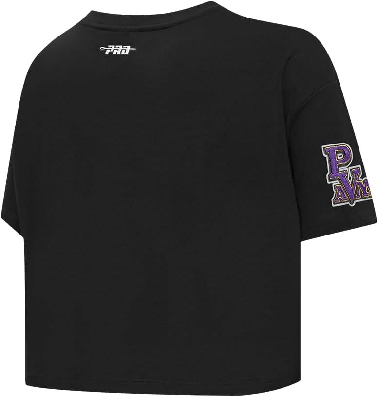 imagePro Standard NCAA Womens Womens College Jewels Cotton Short Sleeve Boxy TeeBlack