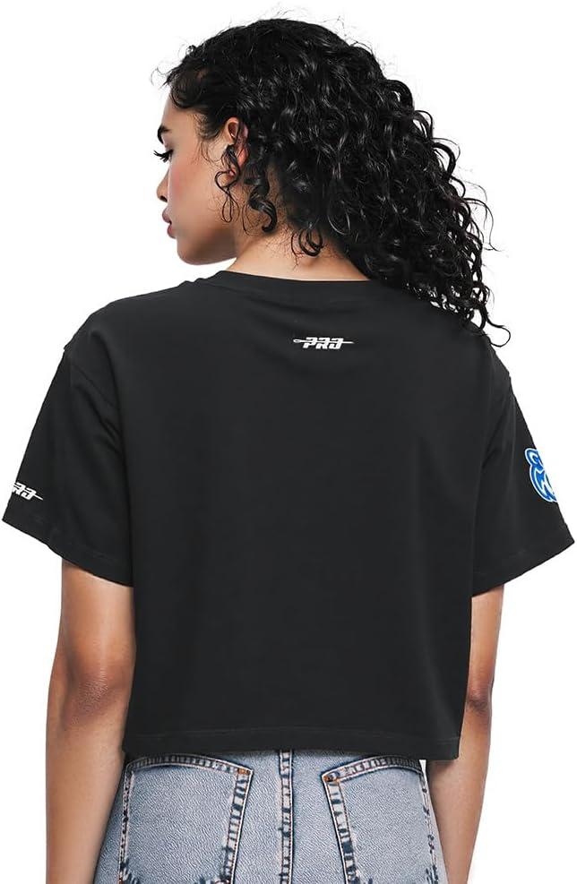 imagePro Standard NCAA Womens Womens College Jewels Cotton Short Sleeve Boxy TeeBlack