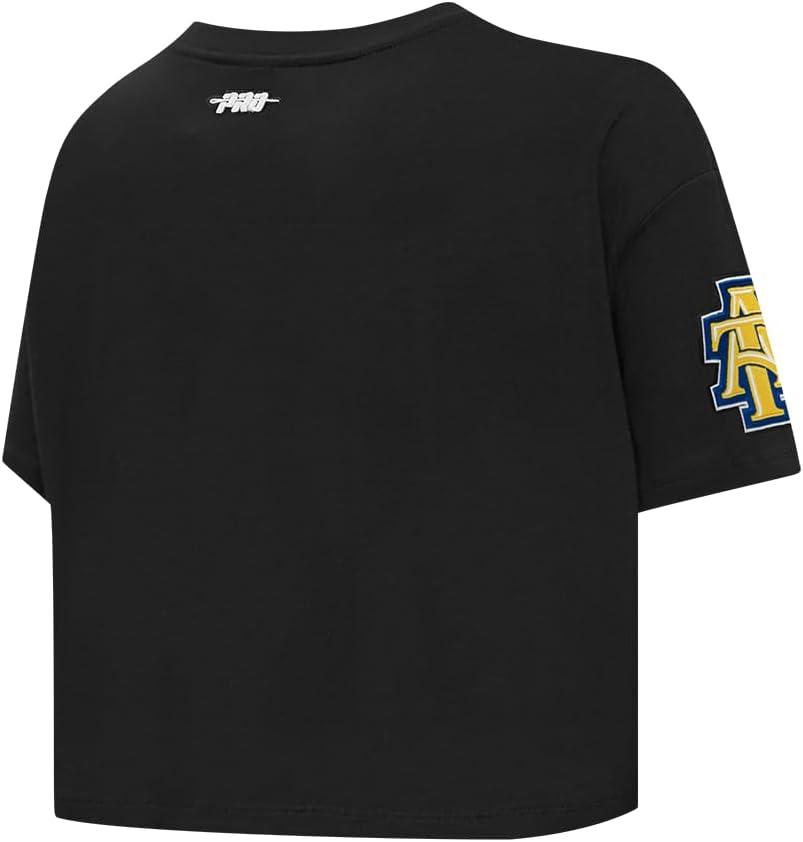 imagePro Standard NCAA Womens Womens College Jewels Cotton Short Sleeve Boxy TeeBlack