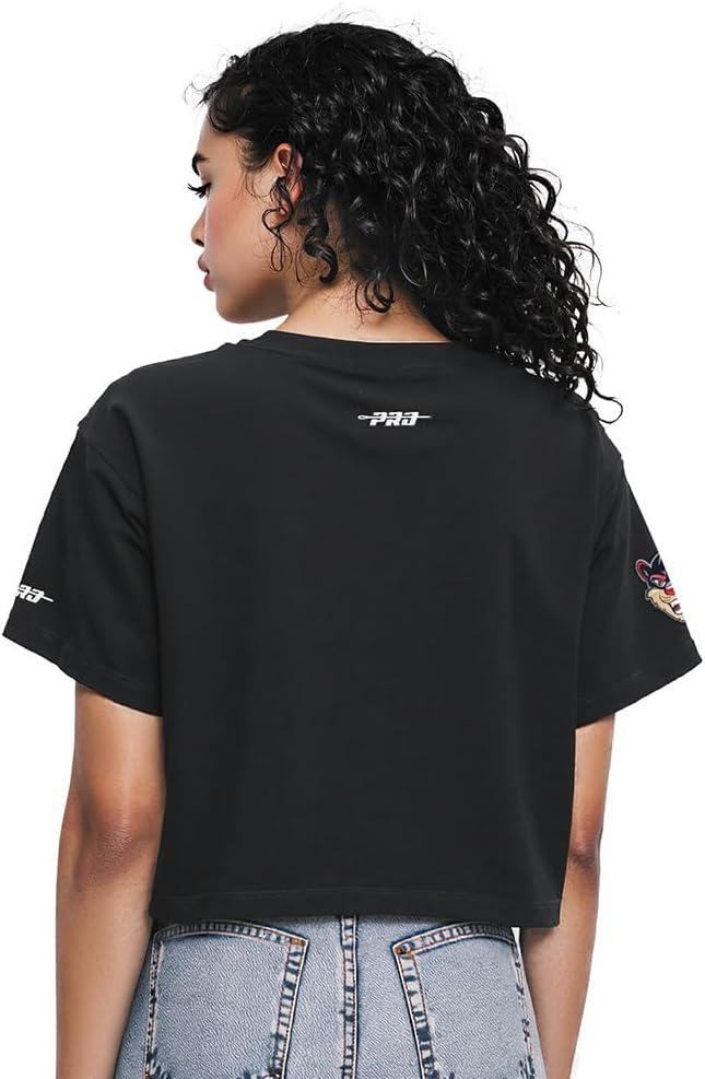 imagePro Standard NCAA Womens Womens College Jewels Cotton Short Sleeve Boxy TeeBlack