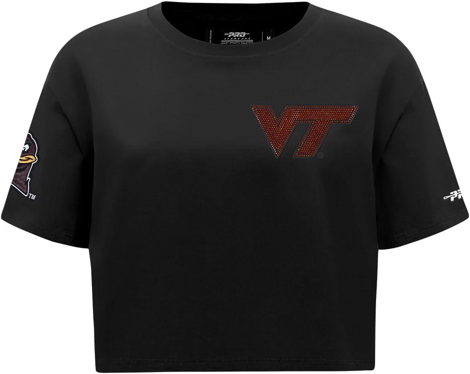 imagePro Standard NCAA Womens Womens College Jewels Cotton Short Sleeve Boxy TeeBlack