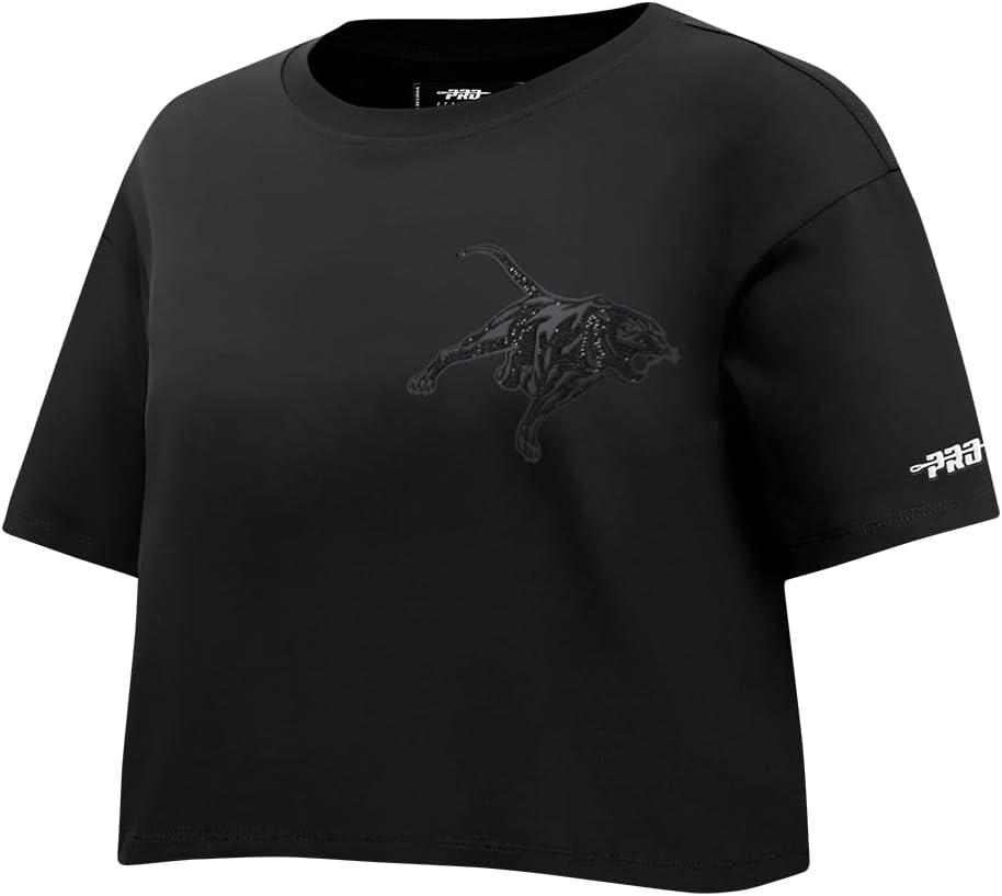 imagePro Standard NCAA Womens Womens College Jewels Cotton Short Sleeve Boxy TeeBlack