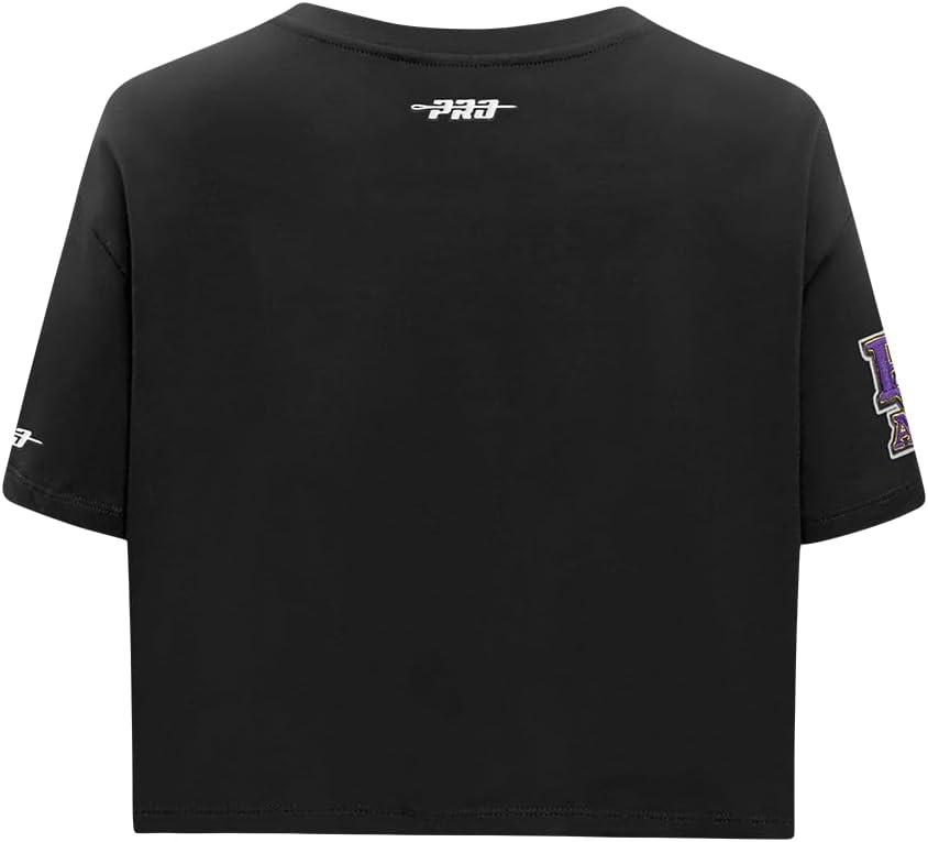imagePro Standard NCAA Womens Womens College Jewels Cotton Short Sleeve Boxy TeeBlack