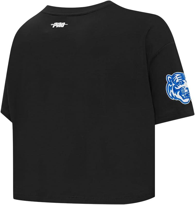 imagePro Standard NCAA Womens Womens College Jewels Cotton Short Sleeve Boxy TeeBlack