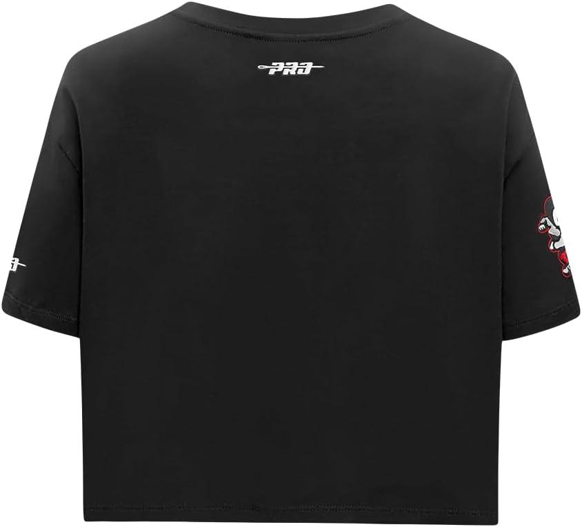 imagePro Standard NCAA Womens Womens College Jewels Cotton Short Sleeve Boxy TeeBlack