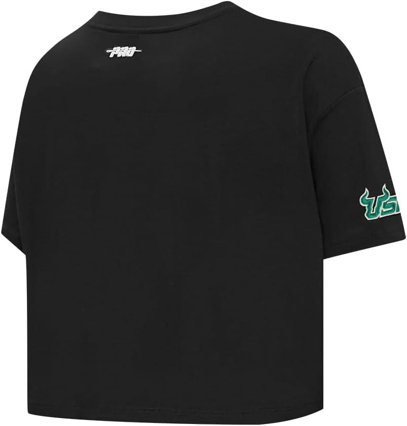 imagePro Standard NCAA Womens Womens College Jewels Cotton Short Sleeve Boxy TeeBlack