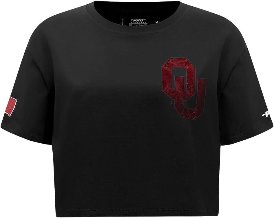 imagePro Standard NCAA Womens Womens College Jewels Cotton Short Sleeve Boxy TeeBlack