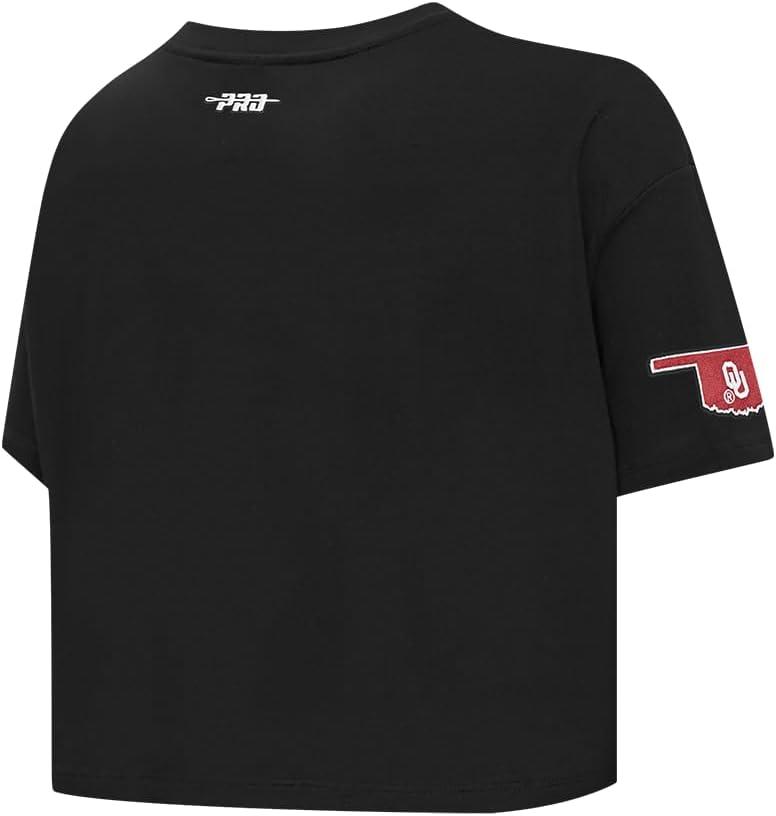 imagePro Standard NCAA Womens Womens College Jewels Cotton Short Sleeve Boxy TeeBlack
