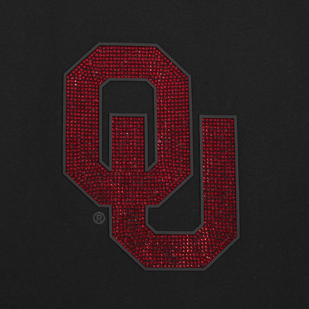 imagePro Standard NCAA Womens Womens College Jewels Cotton Short Sleeve Boxy TeeBlack