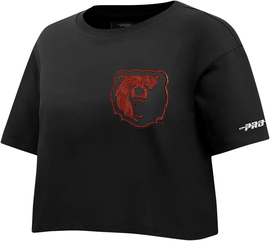 imagePro Standard NCAA Womens Womens College Jewels Cotton Short Sleeve Boxy TeeBlack