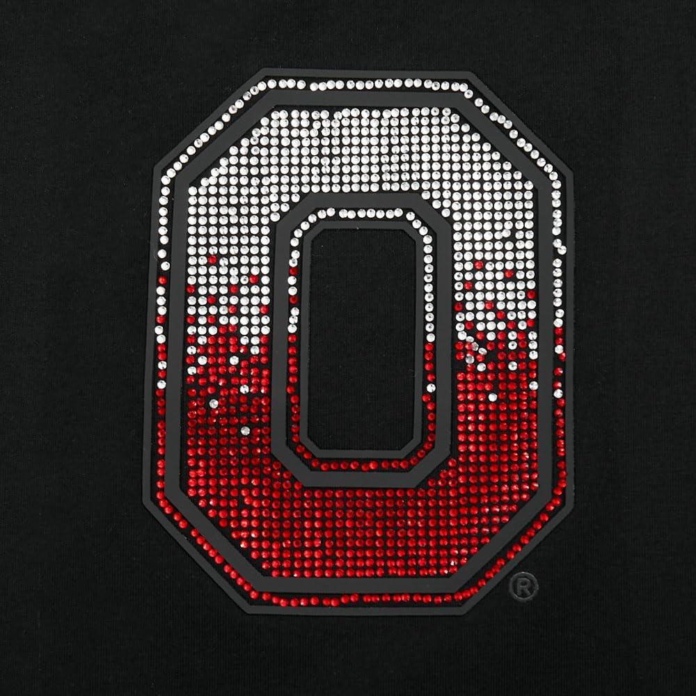 imagePro Standard NCAA Womens Womens College Jewels Cotton Short Sleeve Boxy TeeBlack