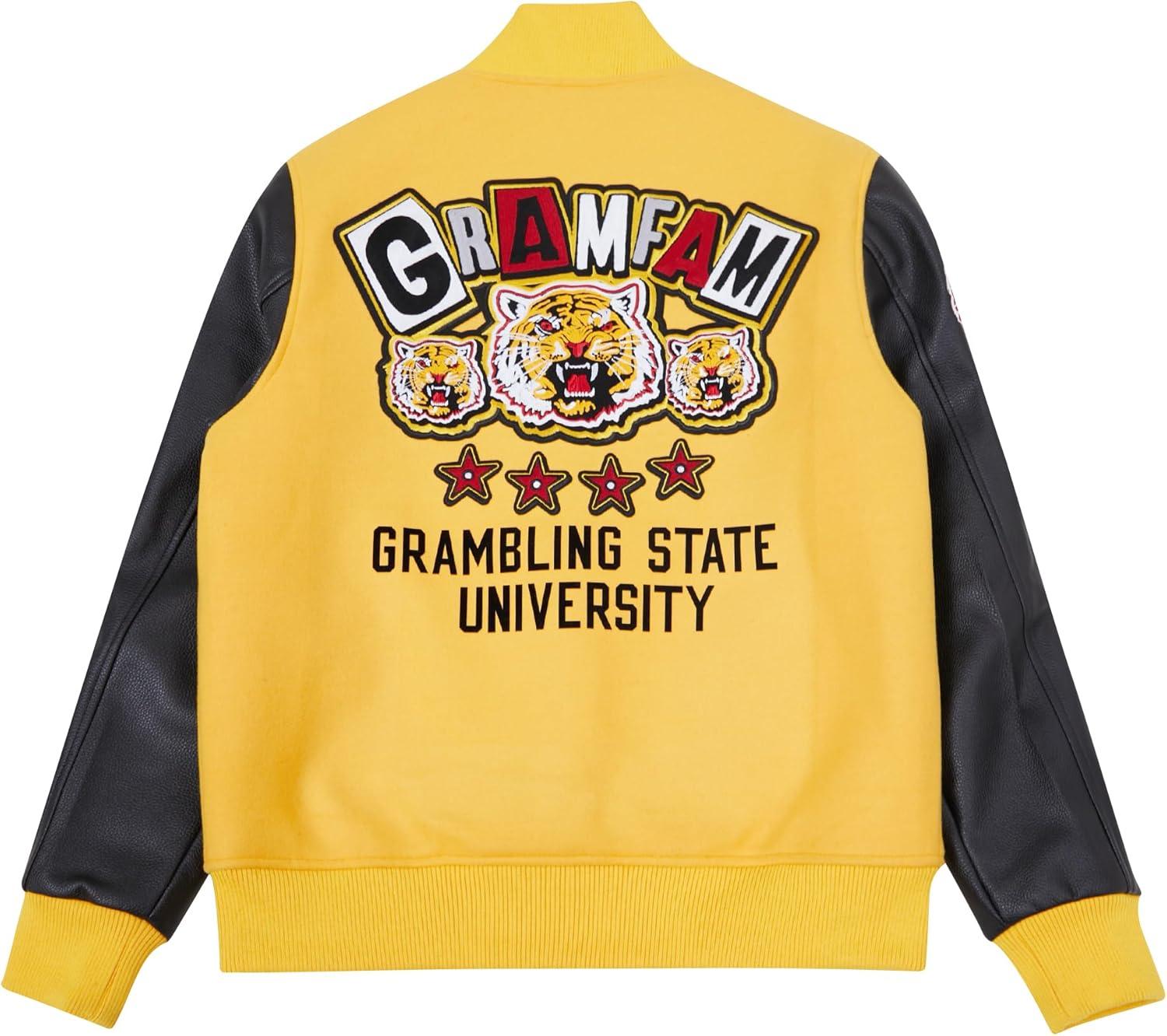 imagePro Standard NCAA mens Mens College Campus Ransom Wool Varsity JacketYellowBlack