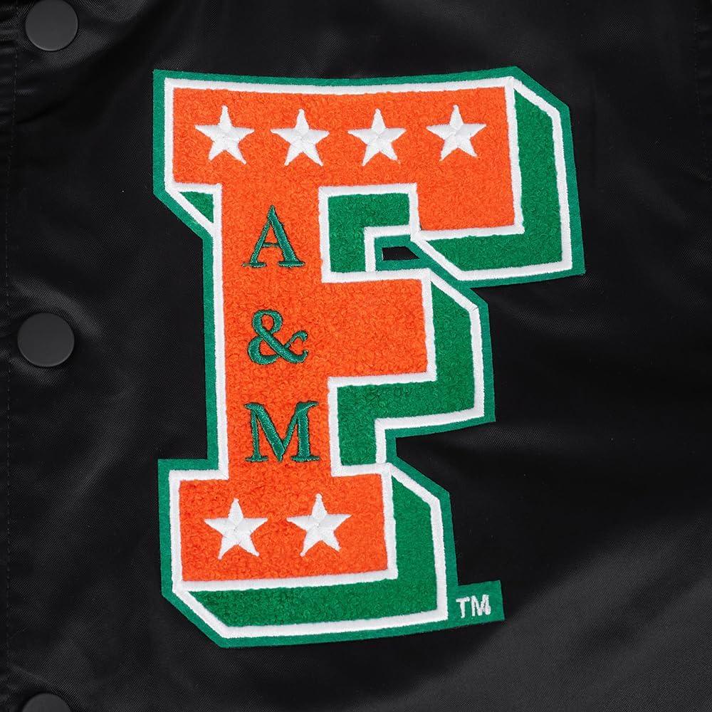 imagePro Standard NCAA mens Mens College Classic Chenille Satin JacketBlack