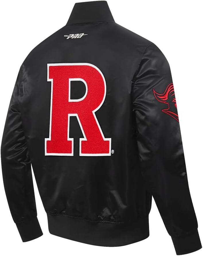 imagePro Standard NCAA mens Mens College Classic Chenille Satin JacketBlack
