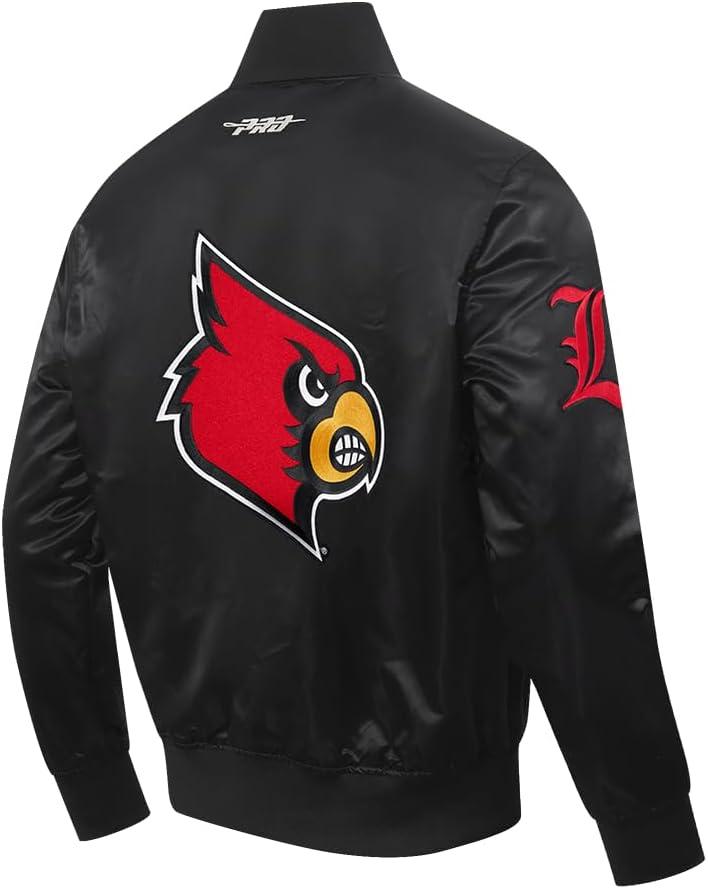 imagePro Standard NCAA mens Mens College Classic Chenille Satin JacketBlack