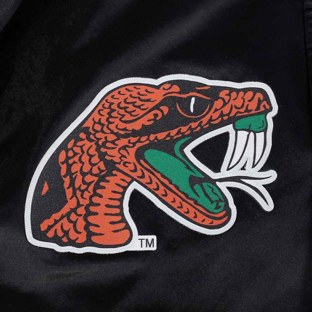 imagePro Standard NCAA mens Mens College Classic Chenille Satin JacketBlack