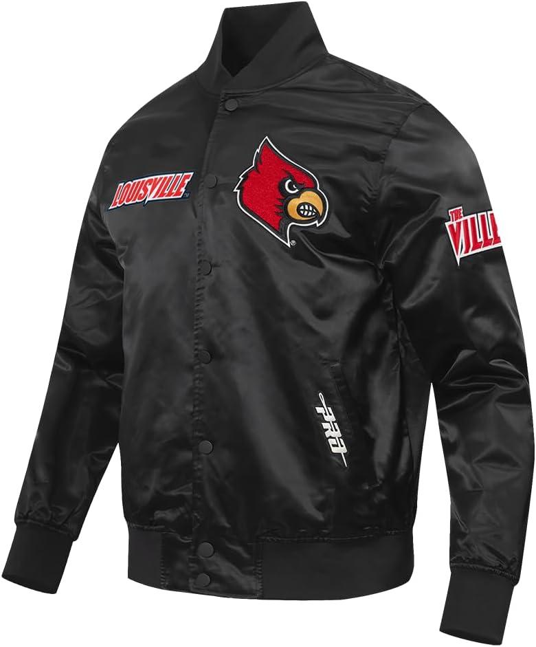 imagePro Standard NCAA mens Mens College Classic Chenille Satin JacketBlack