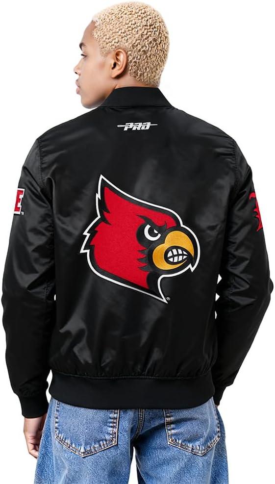 imagePro Standard NCAA mens Mens College Classic Chenille Satin JacketBlack