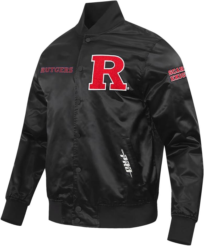 imagePro Standard NCAA mens Mens College Classic Chenille Satin JacketBlack