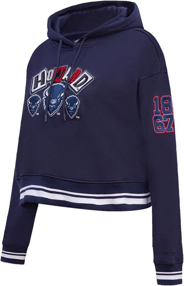 imagePro Standard NCAA womens Womens College Campus Ransom Brushed Back French Terry Cropped Pullover HoodieTeam Color